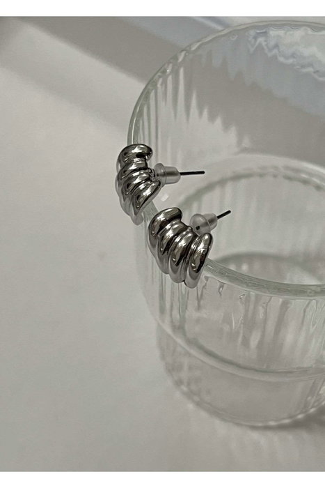Heliophilia Silver Pendientes de Latón Plateados Heliophilia Silver Pendientes de Latón Plateados